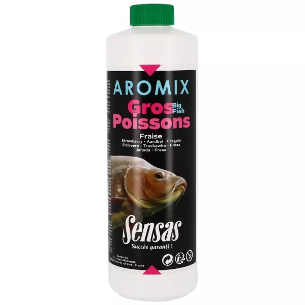 Sensas Aromix Big Fish Fraise Arôme Liquide 500ml