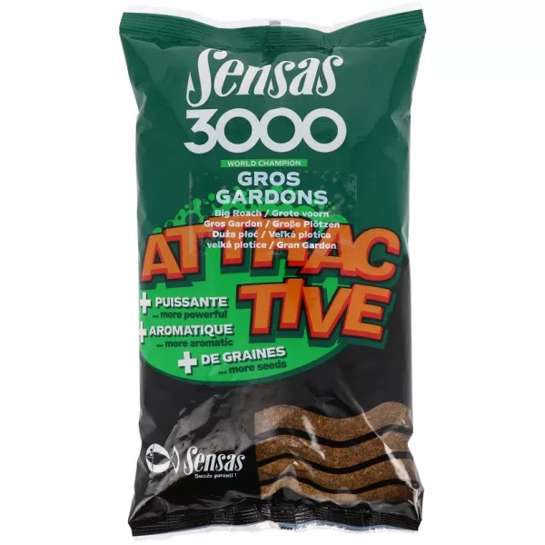 Sensas 3000 Attractive Gros Gardon Amorçage 1kg