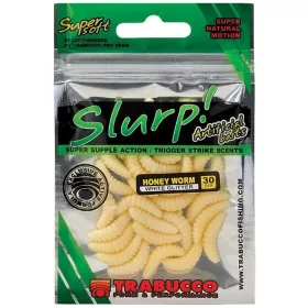   Trabucco Slurp Bait Honey Worm XL Naturel Larve d'abeille artificielle 25db