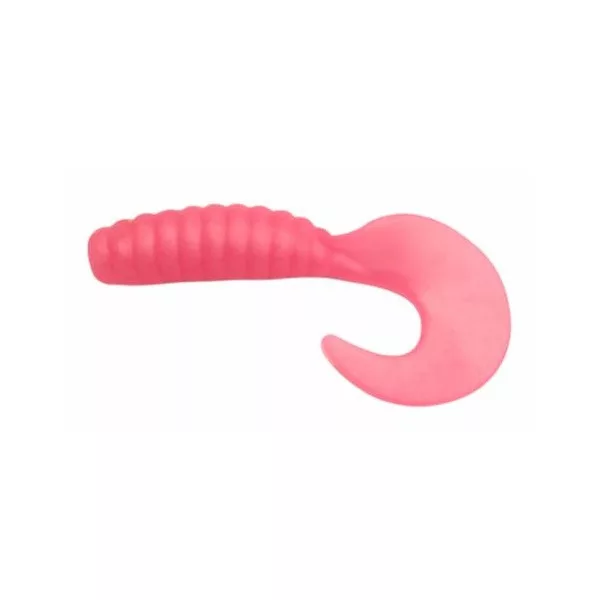 Trabucco Yummy Bait Curly Tail Chewing-gum 4cm Appât en plastique 8 pièces