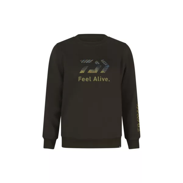 Daiwa D-Vec Crew Neck Zander Dark Olive Pulóver XL