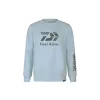 Daiwa D-VEC Crew Neck Trout Light Blue Pulóver XL