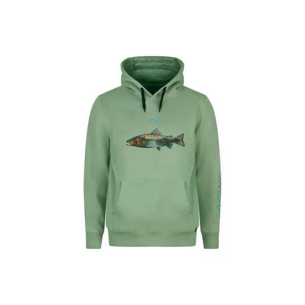 Daiwa Trout Pistaccio Kapucnis Pulóver M