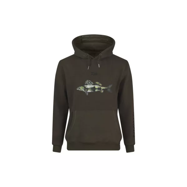 Daiwa Zander Dark Olive Kapucnis Pulóver XL