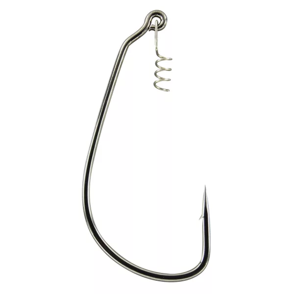 Gamakatsu Worm EWG Hooks Spring Lock Black #3/0 hameçon
