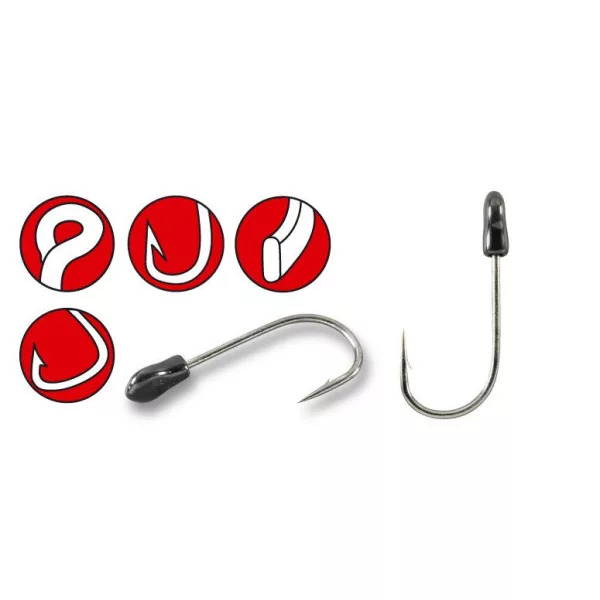 Hameçon Gamakatsu Preda Trailer Hooks Black #1