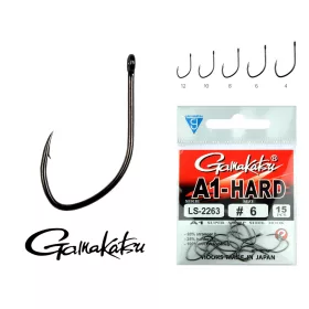   Gamakatsu LS-2263NSB/010 A1 Noir 10 15 pièces/paquet Hameçon feeder à œillet barbelé