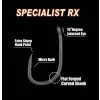 Gamakatsu G-Carp Specialist RX BL Noir 12 10p/paquet Hameçon à œillet sans ardillon pour carpe