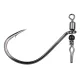 Gamakatsu Preda Swivel Shot Black Hooks #1 Hameçon avec Emérillon
