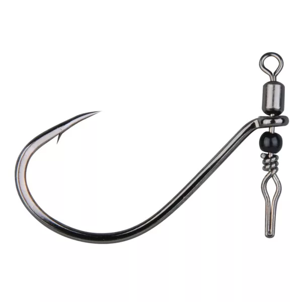 Gamakatsu Preda Swivel Shot Black Hooks #1/0 Hameçon avec émerillon