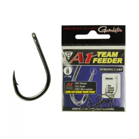   Gamakatsu A1 Team Feeder Pellet Carp Noir 6 10/paquet Hameçon Feeder à œillet avec ardillon