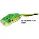 Rapture Popper Frog 6cm 15gr Léopard Fluorescent Vert Grenouille en caoutchouc