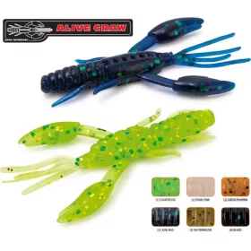   Rapture ULC Alive Craw 5cm 1,8gr Noir Appât en caoutchouc souple 12 pièces