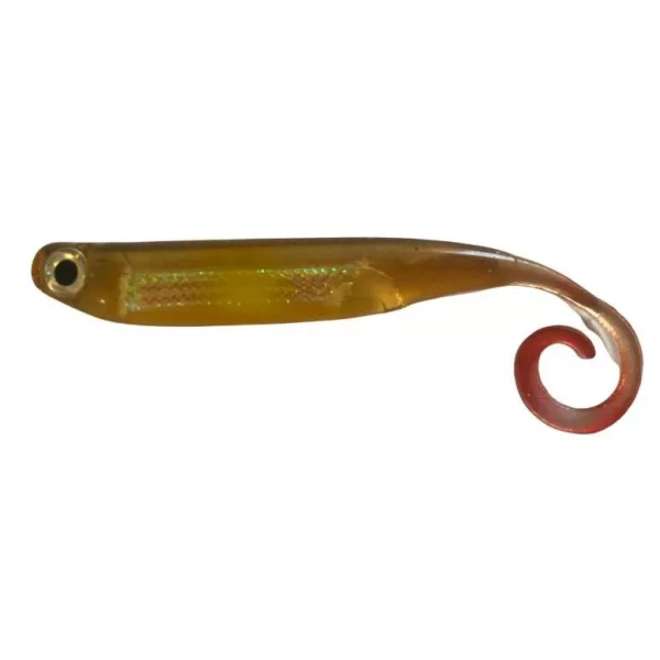 Rapture Power Minnow Curly Tail 7,5cm Brownie Leurre en plastique 6 pièces