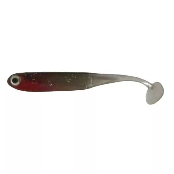 Rapture Mini Minnow Shad Tail 4,5cm Hot Silver Leurre en caoutchouc souple 6 pièces