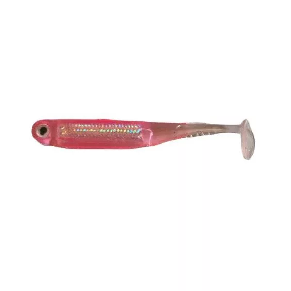 Rapture Mini Minnow Shad Tail 4,5cm pink Shiner Leurre en caoutchouc souple 6 pièces
