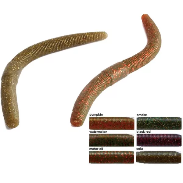 Rapture W. Ver Loufoque 12,5cm Pastèque Leurre souple en caoutchouc 10db