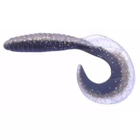   Rapture Fun Tail Grub 6,5cm Noir Argent Leurre plastique 10 pièces