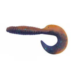   Rapture Fun Tail Grub 6,5cm Noir Citrouille Leurre plastique 10 pièces