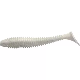   Rapture Ribbed Swing Shad 4cm White Ghost Leurre plastique 14 pièces