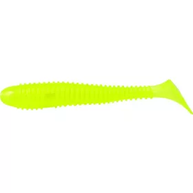   Rapture Ribbed Swing Shad 4cm Neon Yellow Leurre plastique 14 pièces