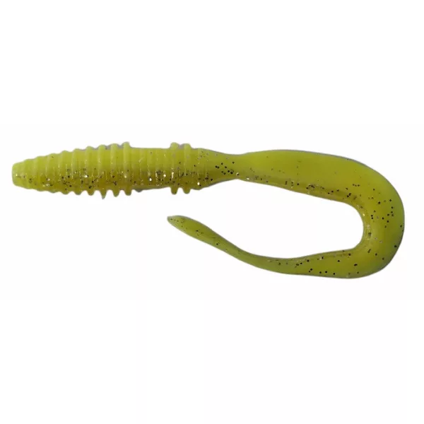 Rapture Mad Worm 8cm Chartreuse Ghost Appât en plastique 10 pièces
