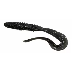   Rapture Mad Worm 10cm Noir Foncé Appât en plastique 10 pièces