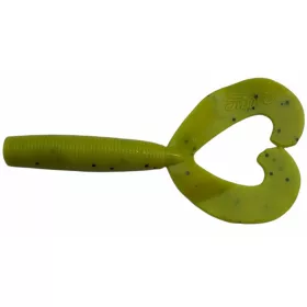 Rapture Twin Grub 9cm Chartreuse Leurre en plastique 10pcs