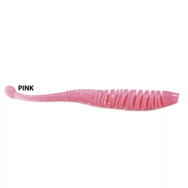 Rapture Evoke Worm 6cm Rose Leurre plastique 12 pièces