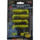 Rapture Kit Leurre souple Slugger Shad 5,5cm Luminescent 4+2 pièces Kit de leurres artificiels