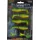Rapture Kit Leurre souple Slugger Shad 7,5cm Jaune / Bleu 4+2 pièces Kit de leurres artificiels