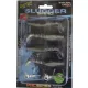 Rapture Kit Leurre souple Slugger Shad 7,5cm Brillant Vert 4+2 pièces Kit de leurres artificiels