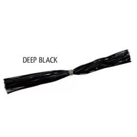   Rapture Jupe de rechange pour Spinner & Jig Noir Profond Jupe en caoutchouc Leurre en plastique