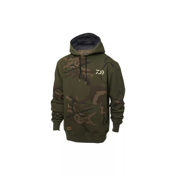 Daiwa Carp Camo Green Kapucnis Pulóver L