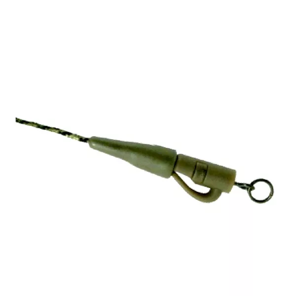 K-Karp DT XTR Clip 90cm Bas de ligne plombé marron avec attache rapide 2p.