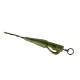 K-Karp DT XTR Clip 90cm Bas de ligne plombé marron avec attache rapide 2p.