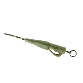   K-Karp DT XTR Clip 90cm Bas de ligne plombé vert avec attache rapide 2p.