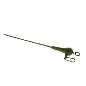   K-Karp DT Sleeve Rig 90cm Bas de ligne plombé marron avec clip de sécurité 2p.