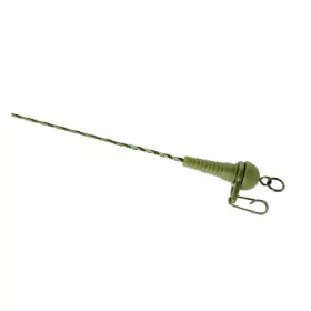   K-Karp DT Sleeve Rig 90cm Bas de ligne plombé vert avec clip de sécurité 2p.