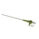 K-Karp DT Sleeve Rig 90cm Bas de ligne plombé vert avec clip de sécurité 2p.