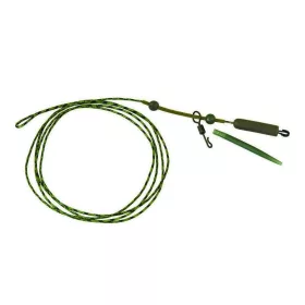   K-Karp DT Heli Rig 90cm Bas de ligne plombé marron avec clip de sécurité 2p.