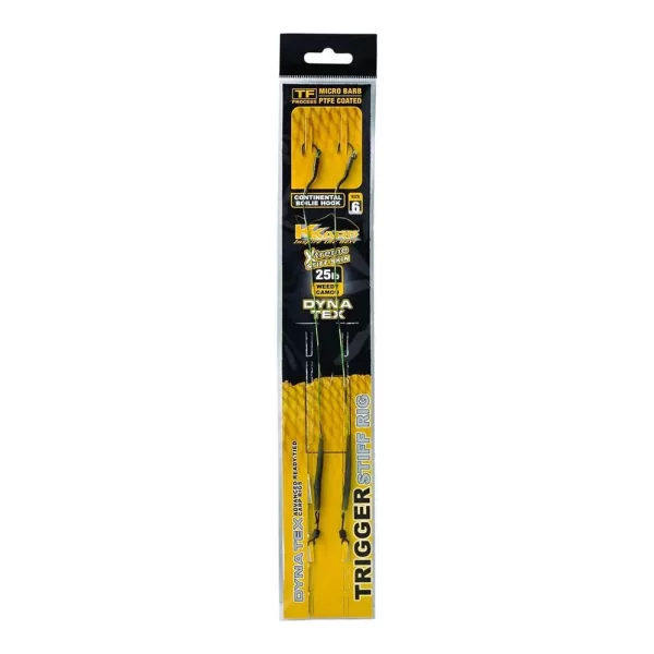K-Karp Ready Rig Trigger Stiff 06 Hameçon pré-monté Monofilament 2 pièces