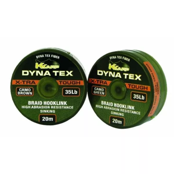 K-Karp Xtra Tough 20m 35lb Camo Bas de ligne tressé Vert