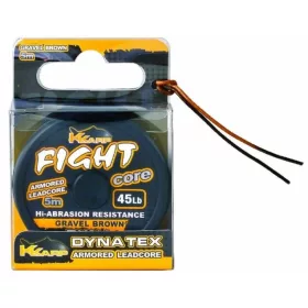 K-Karp Dyna Tex Fight Core 5m 45lb Camou Brun Bas de ligne