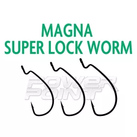 Rapture Magna Super Lock Worm 5/0 Hameçon offset 10 pièces