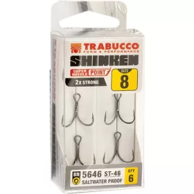 Trabucco Shinken ST-46 BN #10 Hameçon Triple 6 pièces