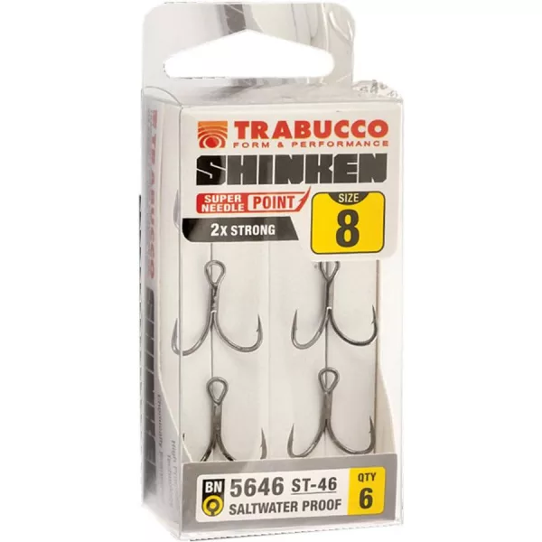 Trabucco Shinken ST-46 BN #10 Hameçon Triple 6 pièces