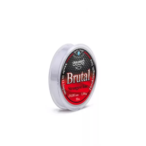 Cralusso - Bas de ligne Brutal 50m - Bas de ligne - Fil monofilament - 0,10mm