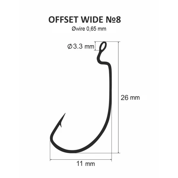 DS Offset wide No. 8. (6 pièces/paquet)