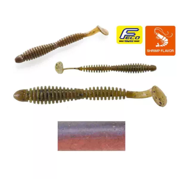 Tiemco Locoism Flexy Shad 8,9cm #002 Na Pro Blue Plasztik Csali 7db